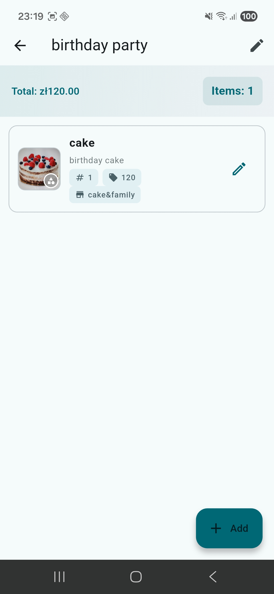Advanced Items Feature